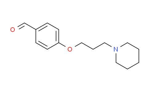 CAS No. 82625-46-5, 4-(3-(Piperidin-1-yl)propoxy)benzaldehyde