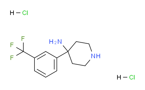 CAS No. 1707358-71-1, 4-(3-(Trifluoromethyl)phenyl)piperidin-4-amine dihydrochloride
