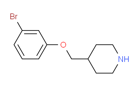 CAS No. 189618-33-5, 4-(3-Bromophenoxymethyl)piperidine