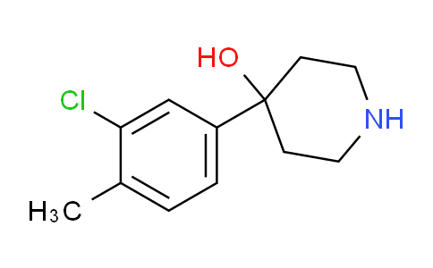 CAS No. 700794-55-4, 4-(3-Chloro-4-methylphenyl)piperidin-4-ol