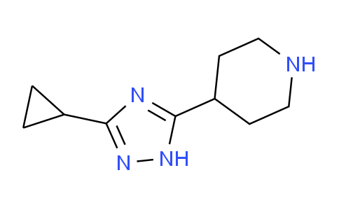 CAS No. 1240562-20-2, 4-(3-Cyclopropyl-1H-1,2,4-triazol-5-yl)piperidine