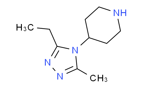 CAS No. 949100-20-3, 4-(3-Ethyl-5-methyl-4H-1,2,4-triazol-4-yl)piperidine