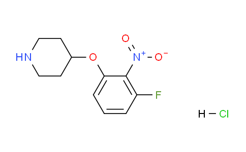 CAS No. 1286275-90-8, 4-(3-Fluoro-2-nitrophenoxy)piperidine hydrochloride