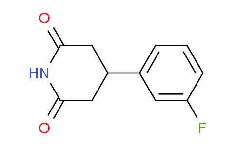 CAS No. 959246-81-2, 4-(3-Fluorophenyl)piperidine-2,6-dione