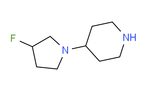 CAS No. 1547144-96-6, 4-(3-Fluoropyrrolidin-1-yl)piperidine