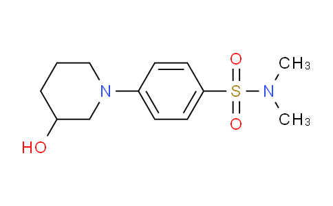 CAS No. 1185313-49-8, 4-(3-hydroxypiperidin-1-yl)-N,N-dimethylbenzenesulfonamide
