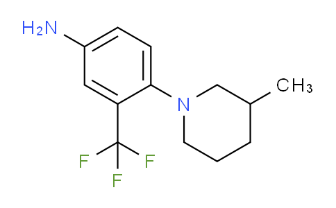CAS No. 946730-96-7, 4-(3-Methylpiperidin-1-yl)-3-(trifluoromethyl)aniline