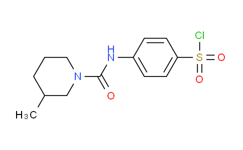 CAS No. 728864-64-0, 4-(3-Methylpiperidine-1-carboxamido)benzene-1-sulfonyl chloride