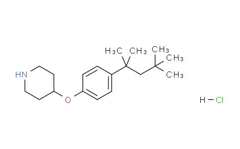 CAS No. 1220034-01-4, 4-(4-(2,4,4-Trimethylpentan-2-yl)phenoxy)piperidine hydrochloride