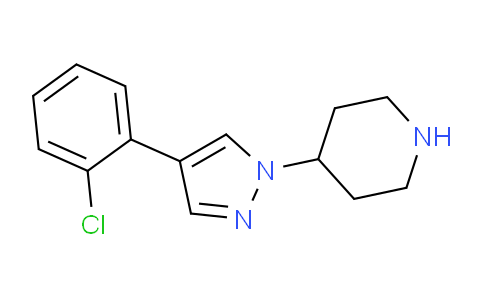 CAS No. 902836-42-4, 4-(4-(2-Chlorophenyl)-1H-pyrazol-1-yl)piperidine