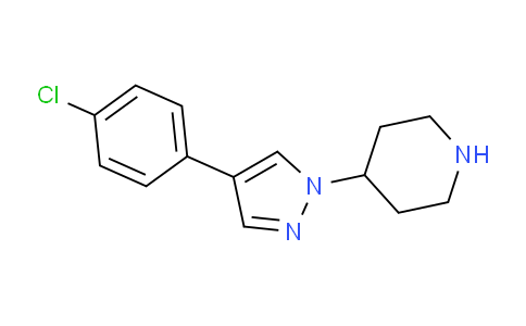 CAS No. 902836-38-8, 4-(4-(4-Chlorophenyl)-1H-pyrazol-1-yl)piperidine