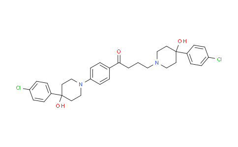 CAS No. 67987-08-0, 4-(4-(4-Chlorophenyl)-4-hydroxypiperidin-1-yl)-1-(4-(4-(4-chlorophenyl)-4-hydroxypiperidin-1-yl)phenyl)butan-1-one