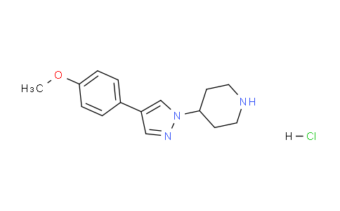 CAS No. 1956379-84-2, 4-(4-(4-Methoxyphenyl)-1H-pyrazol-1-yl)piperidine hydrochloride