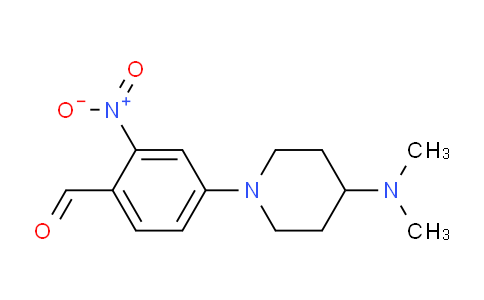 CAS No. 1707357-95-6, 4-(4-(Dimethylamino)piperidin-1-yl)-2-nitrobenzaldehyde