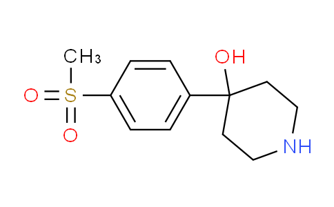 CAS No. 1086392-68-8, 4-(4-(Methylsulfonyl)phenyl)piperidin-4-ol