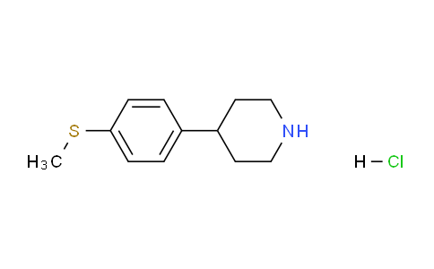 CAS No. 918884-51-2, 4-(4-(Methylthio)phenyl)piperidine hydrochloride