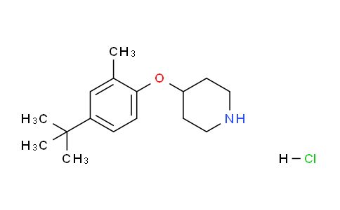 CAS No. 1219971-88-6, 4-(4-(tert-Butyl)-2-methylphenoxy)piperidine hydrochloride
