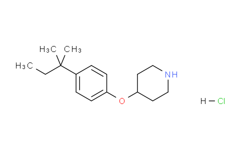 CAS No. 1219963-86-6, 4-(4-(tert-Pentyl)phenoxy)piperidine hydrochloride