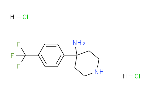 CAS No. 1707580-83-3, 4-(4-(Trifluoromethyl)phenyl)piperidin-4-amine dihydrochloride
