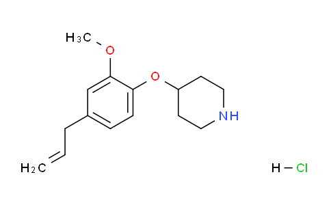 CAS No. 1220016-98-7, 4-(4-Allyl-2-methoxyphenoxy)piperidine hydrochloride