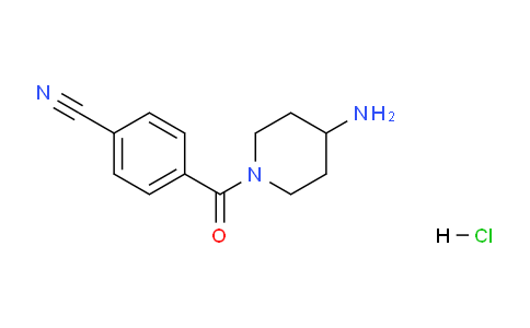 CAS No. 915763-98-3, 4-(4-Aminopiperidine-1-carbonyl)benzonitrile hydrochloride