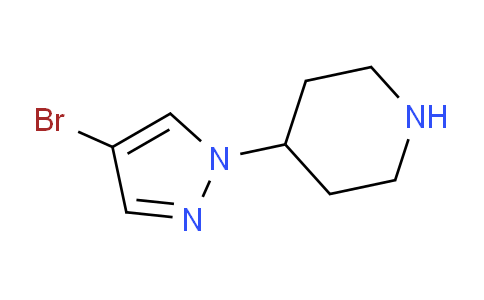 CAS No. 877399-60-5, 4-(4-Bromo-1H-pyrazol-1-yl)piperidine