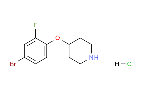 CAS No. 1185105-16-1, 4-(4-Bromo-2-fluorophenoxy)piperidine hydrochloride
