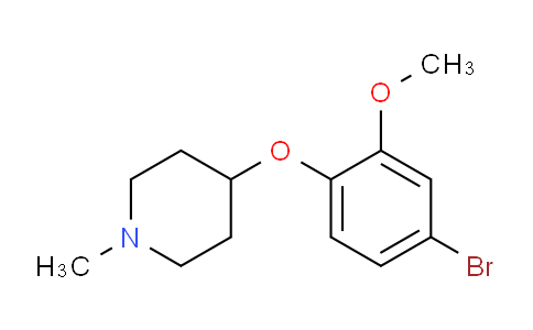 CAS No. 1403483-71-5, 4-(4-Bromo-2-methoxyphenoxy)-1-methylpiperidine