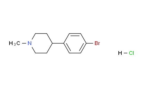CAS No. 1257704-76-9, 4-(4-Bromophenyl)-1-methylpiperidine hydrochloride