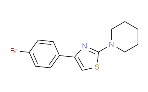 CAS No. 125488-16-6, 4-(4-Bromophenyl)-2-(piperidin-1-yl)thiazole