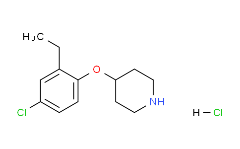 CAS No. 1220030-97-6, 4-(4-Chloro-2-ethylphenoxy)piperidine hydrochloride