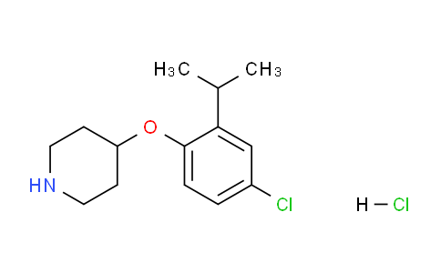 CAS No. 1220020-13-2, 4-(4-Chloro-2-isopropylphenoxy)piperidine hydrochloride