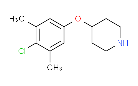 CAS No. 946726-36-9, 4-(4-Chloro-3,5-dimethylphenoxy)piperidine
