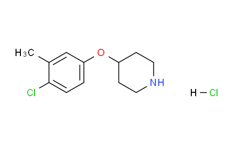 CAS No. 1220028-22-7, 4-(4-Chloro-3-methylphenoxy)piperidine hydrochloride
