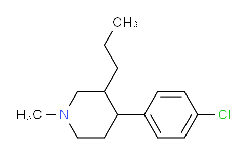 CAS No. 1956381-81-9, 4-(4-Chlorophenyl)-1-methyl-3-propylpiperidine