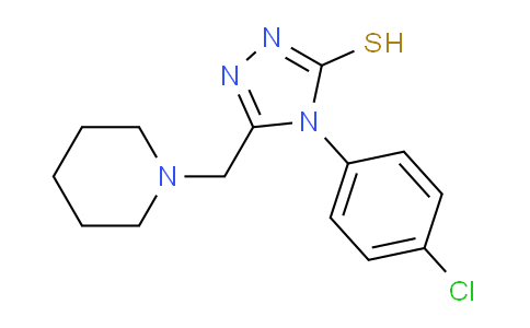 CAS No. 65924-81-4, 4-(4-Chlorophenyl)-5-(piperidin-1-ylmethyl)-4H-1,2,4-triazole-3-thiol