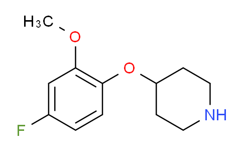 CAS No. 367501-04-0, 4-(4-Fluoro-2-methoxyphenoxy)piperidine
