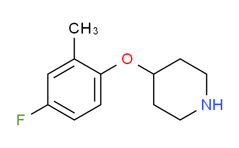 CAS No. 367501-10-8, 4-(4-Fluoro-2-methylphenoxy)piperidine