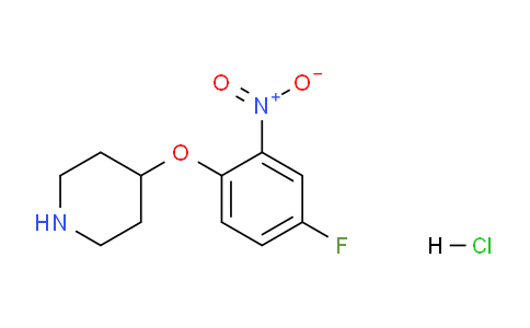 CAS No. 1286275-12-4, 4-(4-Fluoro-2-nitrophenoxy)piperidine hydrochloride