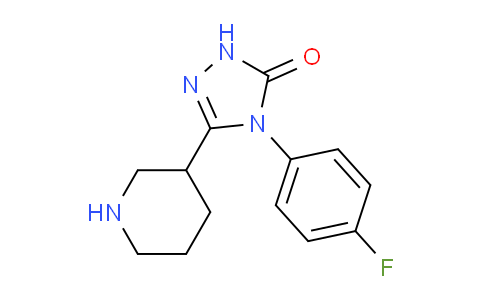 CAS No. 1526232-51-8, 4-(4-Fluorophenyl)-3-(piperidin-3-yl)-1H-1,2,4-triazol-5(4H)-one