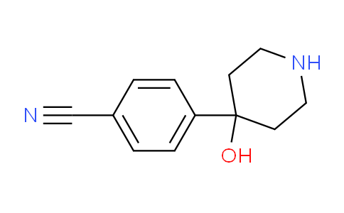 CAS No. 233261-72-8, 4-(4-Hydroxypiperidin-4-yl)benzonitrile