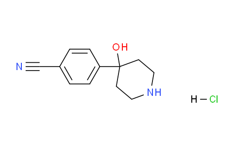 CAS No. 1841081-29-5, 4-(4-Hydroxypiperidin-4-yl)benzonitrile hydrochloride