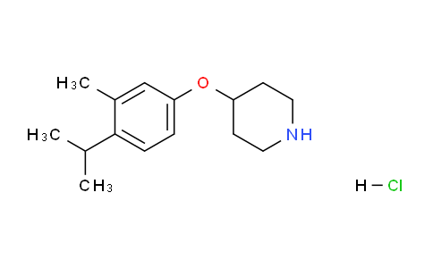 CAS No. 1219982-80-5, 4-(4-Isopropyl-3-methylphenoxy)piperidine hydrochloride