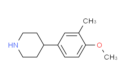 CAS No. 310395-10-9, 4-(4-Methoxy-3-methylphenyl)piperidine