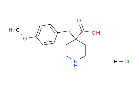 CAS No. 1185301-08-9, 4-(4-Methoxybenzyl)piperidine-4-carboxylic acid hydrochloride