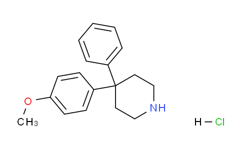 CAS No. 1170596-97-0, 4-(4-Methoxyphenyl)-4-phenylpiperidine hydrochloride