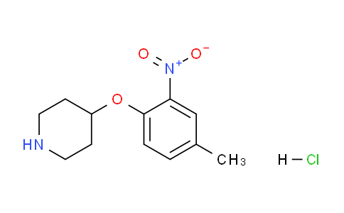 CAS No. 1220034-55-8, 4-(4-Methyl-2-nitrophenoxy)piperidine hydrochloride