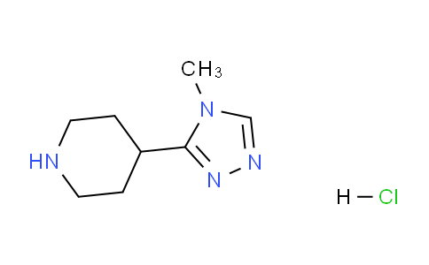 CAS No. 297171-80-3, 4-(4-Methyl-4H-1,2,4-triazol-3-yl)piperidine hydrochloride