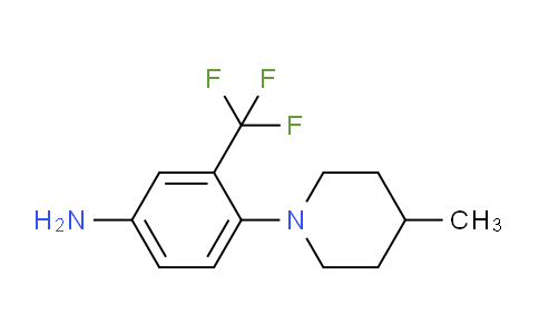 CAS No. 923203-36-5, 4-(4-Methylpiperidin-1-yl)-3-(trifluoromethyl)aniline