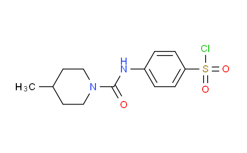 CAS No. 728864-67-3, 4-(4-Methylpiperidine-1-carboxamido)benzene-1-sulfonyl chloride
